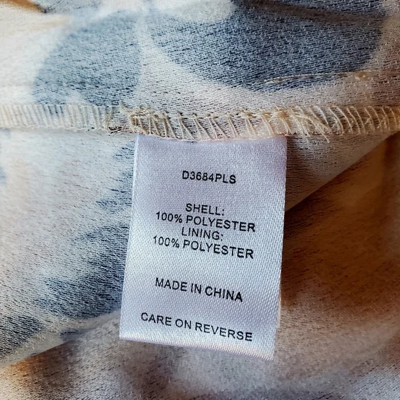 ALEXIA ADMOR | Iris Dolman Sleeve Faux-Wrap Dress in Beige Floral sz 3X - Picture 10 of 14